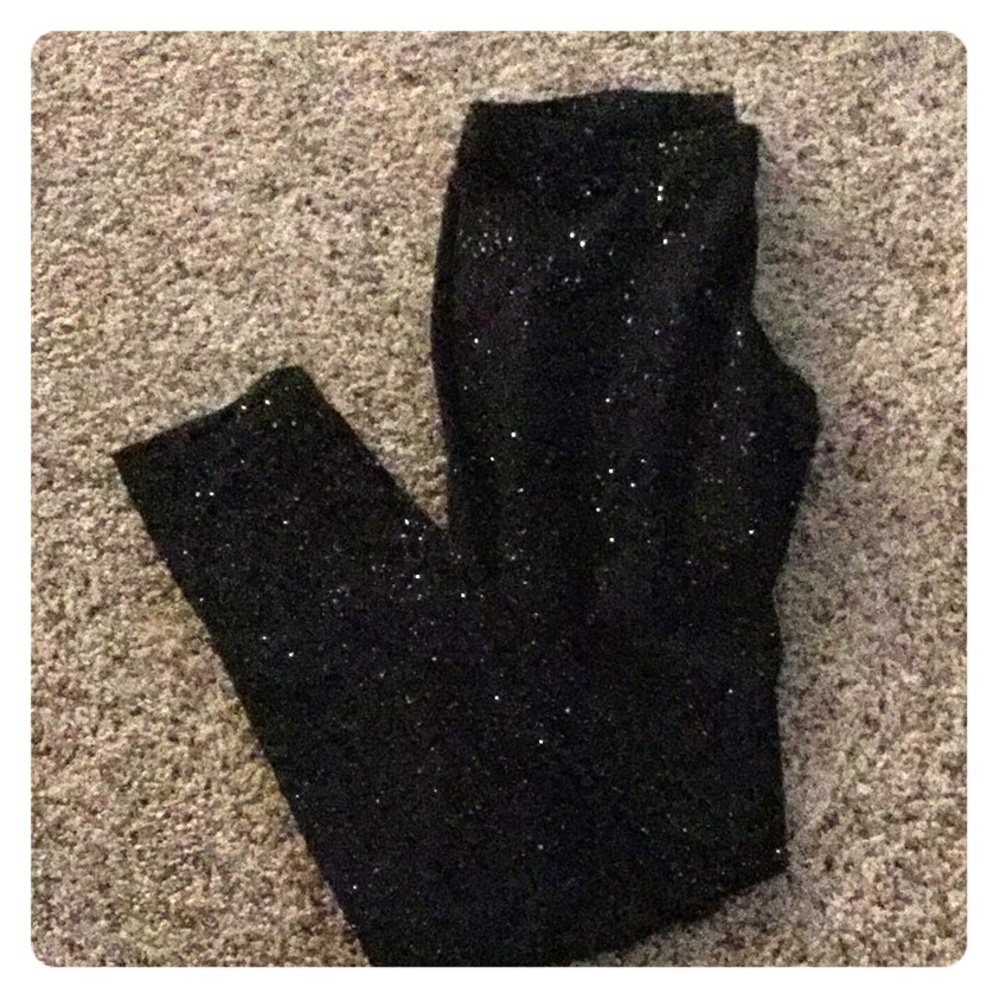 SO leggings holographic sparkle girls